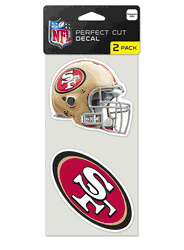 San Francisco 49ers Set of 2 Die Cut Decals