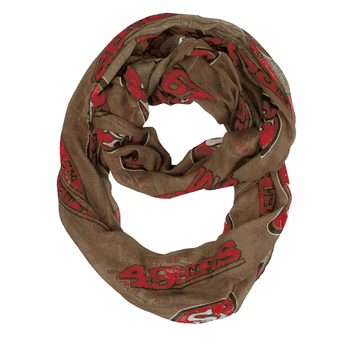 San Francisco 49ers Sheer Infinity Scarf Alternate