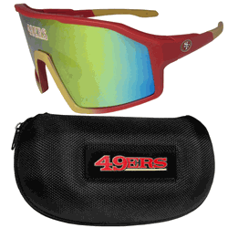 San Francisco 49ers Shield Sunglasses with Case