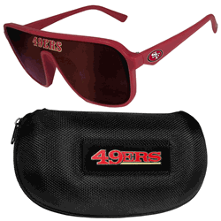 San Francisco 49ers Shield Sunglasses with Case