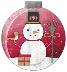 San Francisco 49ers Snowglobe 12in Wall Art