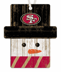San Francisco 49ers Snowman Ornament