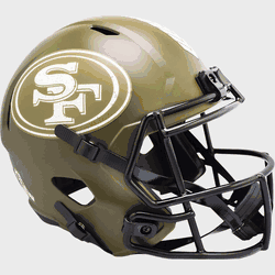 San Francisco 49ers Speed Replica Full Size Football Helmet SALUTE TO SERVICE