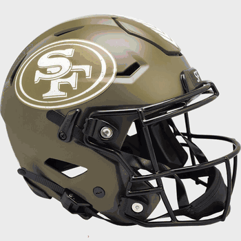 San Francisco 49ers SpeedFlex Full Size Football Helmet SALUTE TO SERVICE
