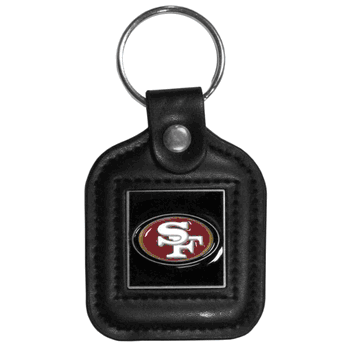 San Francisco 49ers Square Leatherette Key Chain