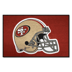 San Francisco 49ers Starter Mat Accent Rug - 19in. x 30in., Helmet Logo