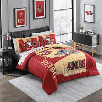 San Francisco 49ers Status Bed In A Bag Queen