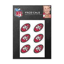 San Francisco 49ers Tattoo Face Cals