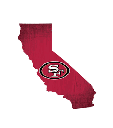 San Francisco 49ers Team Color Logo State Sign