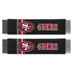 San Francisco 49ers Team Color Rally Seatbelt Pad - 2 Pieces