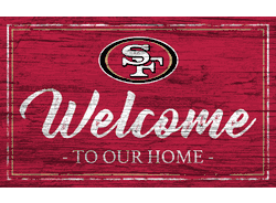 San Francisco 49ers Team Color Welcome 11x19 Sign
