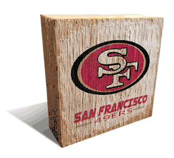 San Francisco 49ers Team Logo Block 6X6