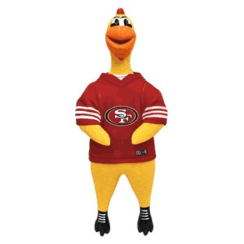 San Francisco 49ers Team Rubber Chicken Toy