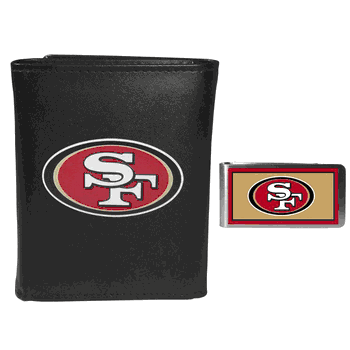 San Francisco 49ers Tri-fold Wallet & Color Money Clip