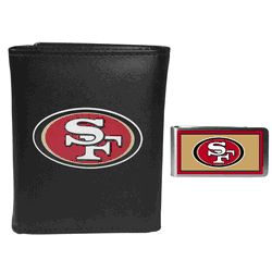 San Francisco 49ers Tri-fold Wallet & Color Money Clip