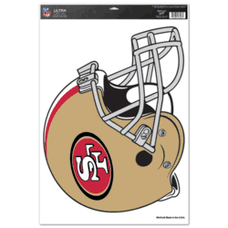 San Francisco 49ers Ultra Decal 11in x 17in Helmet
