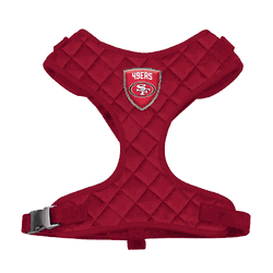 San Francisco 49ers Velvet Pet Harness - Large