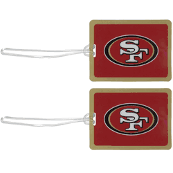 San Francisco 49ers Vinyl Luggage Tag, 2pk