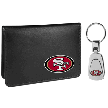 San Francisco 49ers Weekend Bi-fold Wallet & Steel Key Chain