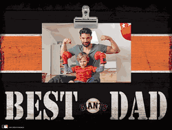 San Francisco Giants 10" x 8" Best Dad with Stripe Clip Frame
