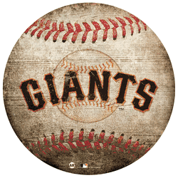 San Francisco Giants 12" Baseball Shaped Sign