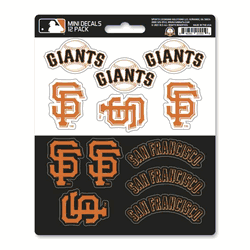 San Francisco Giants 12 Count Mini Decal Sticker Pack