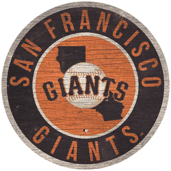 San Francisco Giants 12 in. Circle w/ State Sign