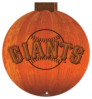 San Francisco Giants 12 in. Halloween Pumpkin Sign