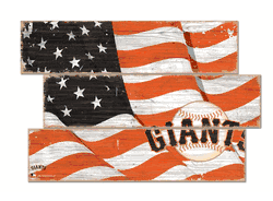 San Francisco Giants American Flag 3 Plank