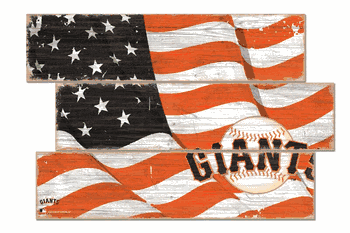 San Francisco Giants American Flag 3 Plank