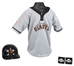 San Francisco Giants Baseball Helmet and Jersey Set