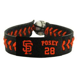 San Francisco Giants Bracelet Team Color Baseball Buster Posey CO