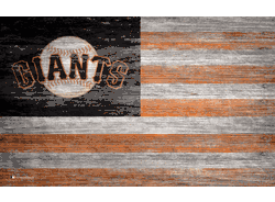 San Francisco Giants Distressed Flag 11x19