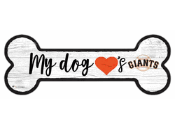 San Francisco Giants Dog Bone 6x12 Sign