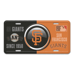 San Francisco Giants Embossed Metal License Plate
