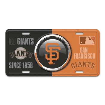 San Francisco Giants Embossed Metal License Plate