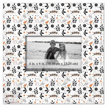 San Francisco Giants Floral Pattern 10x10 Frame