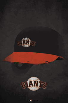 San Francisco Giants Ghost Helmet 17x26