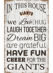 San Francisco Giants In This House 11x19 Sign