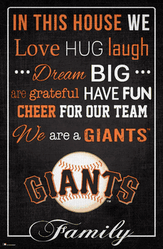 San Francisco Giants In This House 17x26