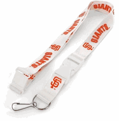 San Francisco Giants Lanyard White with White Buckle