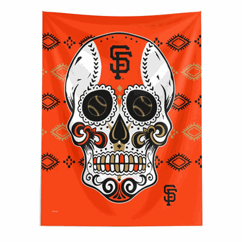 San Francisco Giants MLB Candy Skull Wall Hanging