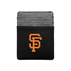 San Francisco Giants Pebble Front Pocket Wallet Black