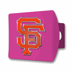 San Francisco Giants Pink Metal Hitch Cover with  3D Color Emblem