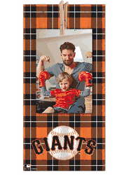 San Francisco Giants Plaid Clothespin 6x12 Sign
