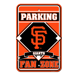 San Francisco Giants Plastic Parking Sign