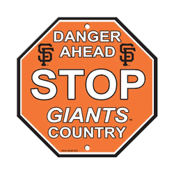 San Francisco Giants Sign 12x12 Plastic Stop Style CO