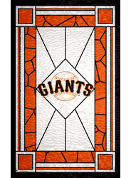 San Francisco Giants Stained Glass 11x19 Wood Sign
