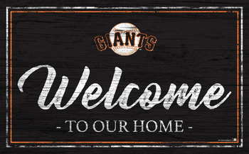San Francisco Giants Team Color Welcome 11x19 Sign