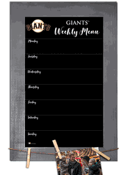San Francisco Giants Weekly Chalkboard with frame & clothespins 11x19 Sign